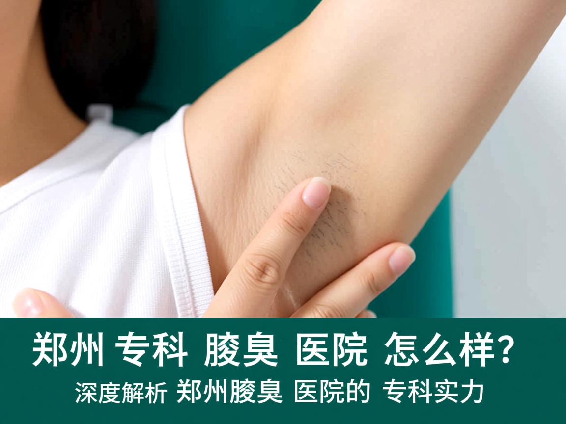 郑州专科腋臭医院怎么样？深度解析郑州腋臭医院的专科实力