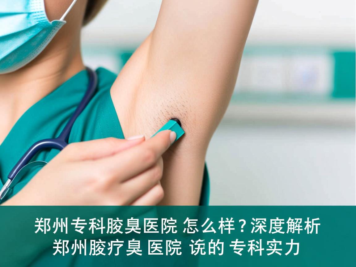 郑州专科腋臭医院怎么样？深度解析郑州腋臭医院的专科实力