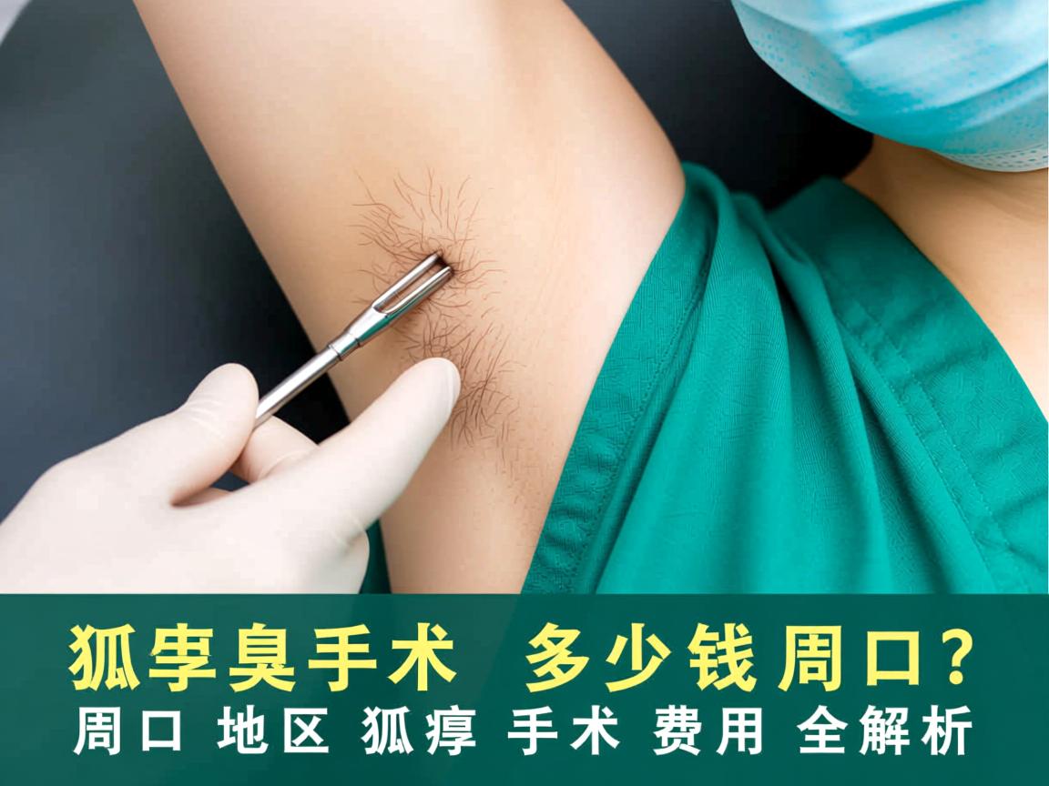 狐臭手术多少钱周口？周口地区狐臭手术费用全解析