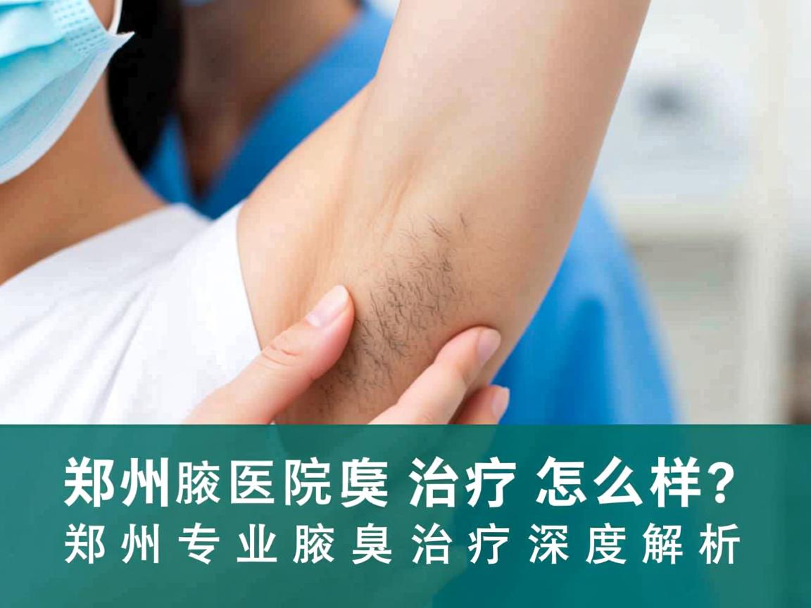郑州腋臭医院治疗怎么样？郑州专业腋臭治疗深度解析