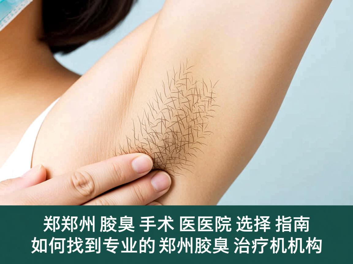 郑州腋臭手术医院选择指南，如何找到专业的郑州腋臭治疗机构