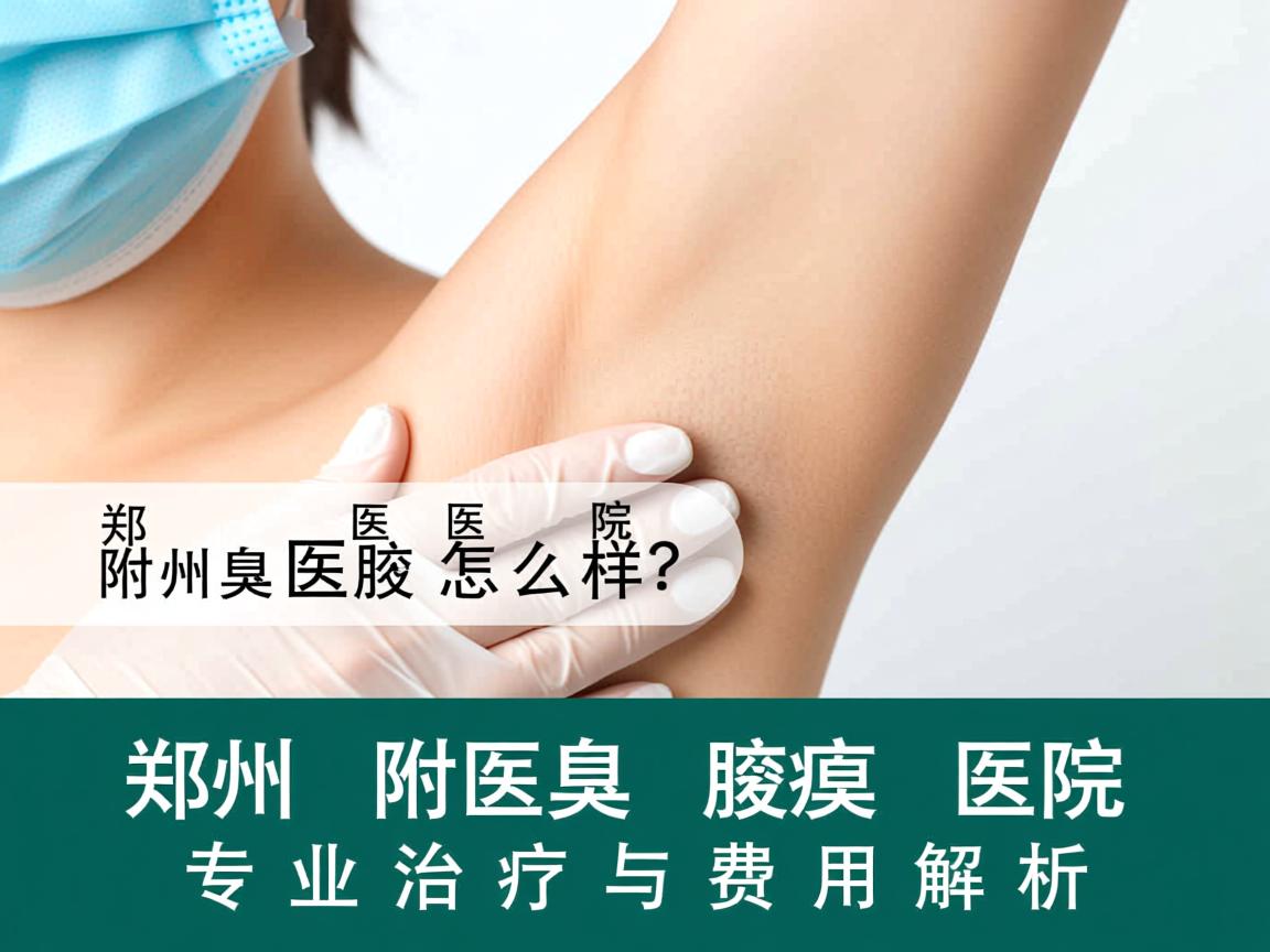 郑州附医腋臭医院怎么样？郑州附医腋臭医院专业治疗与费用解析