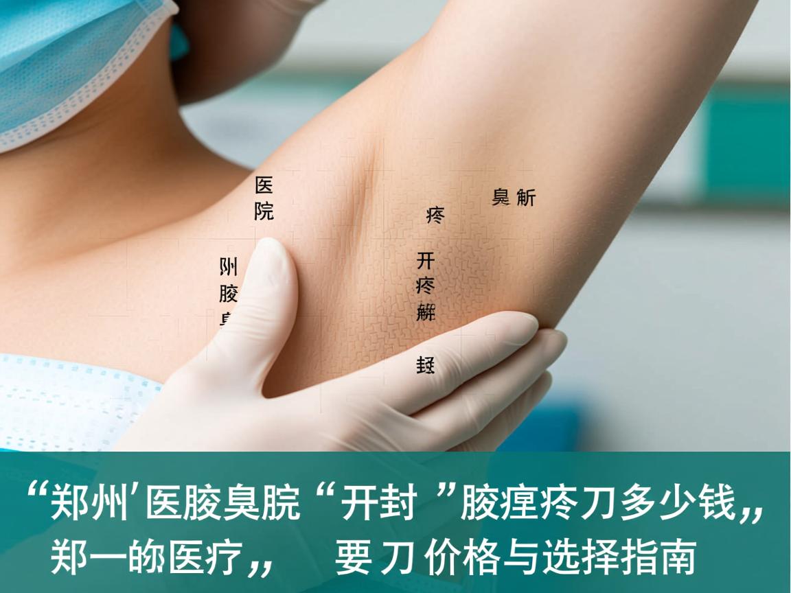 郑州附医腋臭医院解析，开封腋臭开刀多少钱，腋臭开刀价格与选择指南