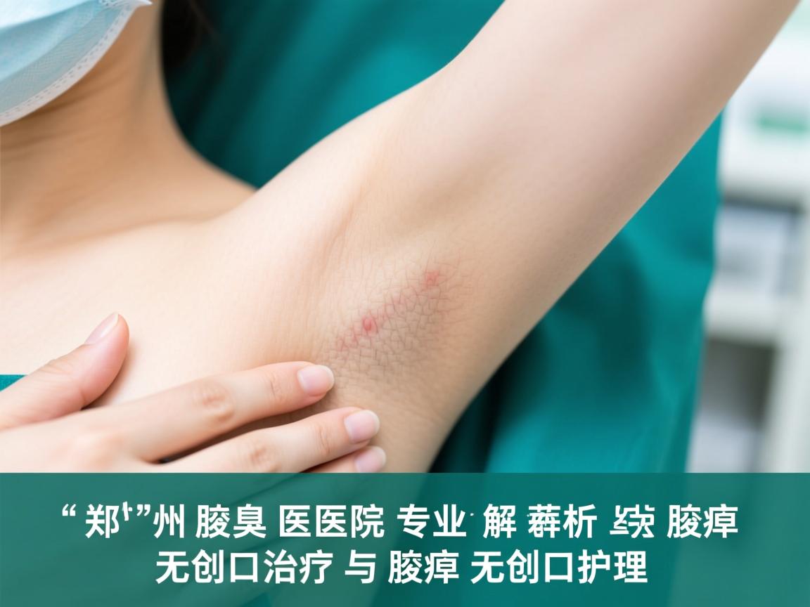 郑州腋臭医院专业解析，腋臭无创口治疗与腋臭无创口护理