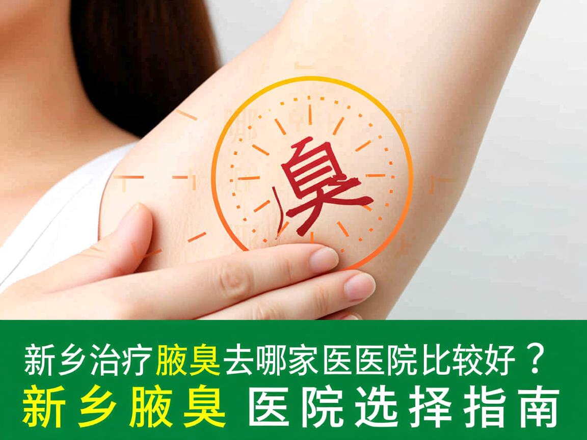 新乡治疗腋臭去哪家医院比较好？新乡腋臭医院选择指南