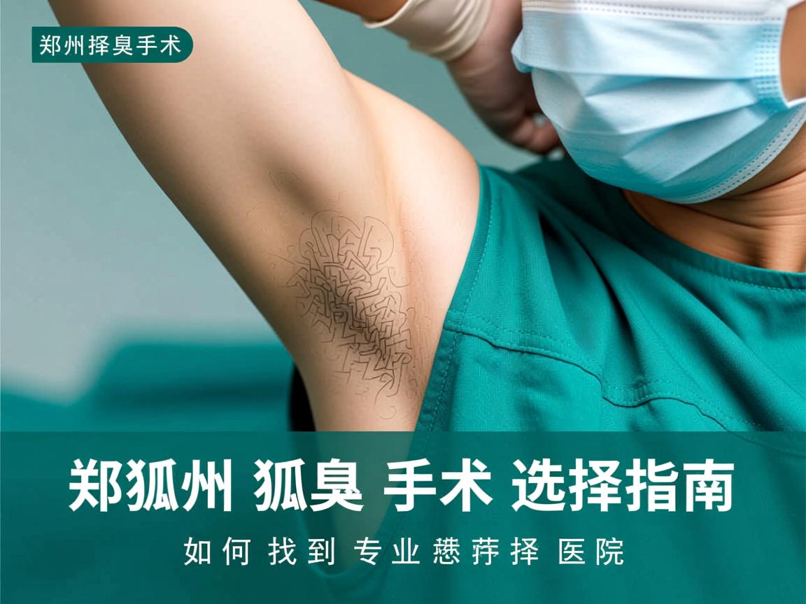 郑州狐臭手术医院选择指南，如何找到专业的郑州狐臭手术医院