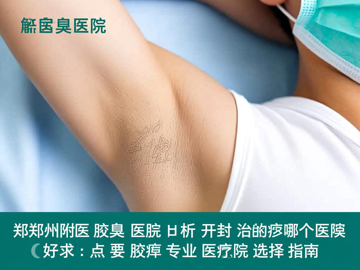 郑州附医腋臭医院解析，开封治腋臭哪个医院好点，治腋臭专业医院选择指南