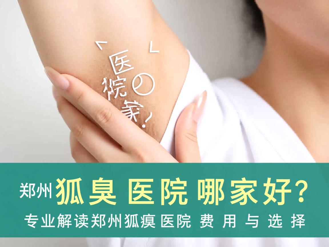 郑州狐臭医院哪家好？专业解读郑州狐臭医院费用与选择