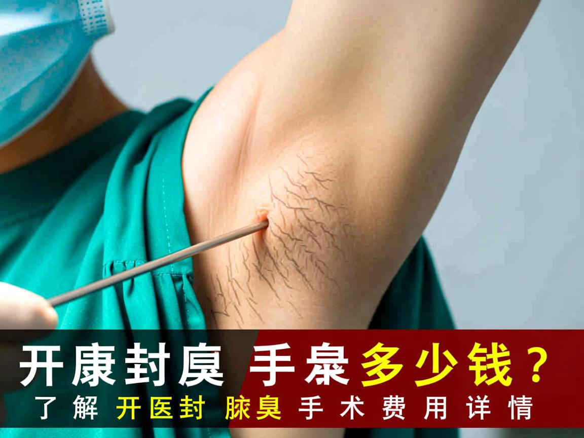 开封腋臭手术多少钱？了解开封腋臭手术费用详情