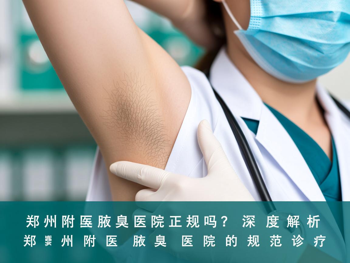 郑州附医腋臭医院正规吗？深度解析郑州附医腋臭医院的规范诊疗