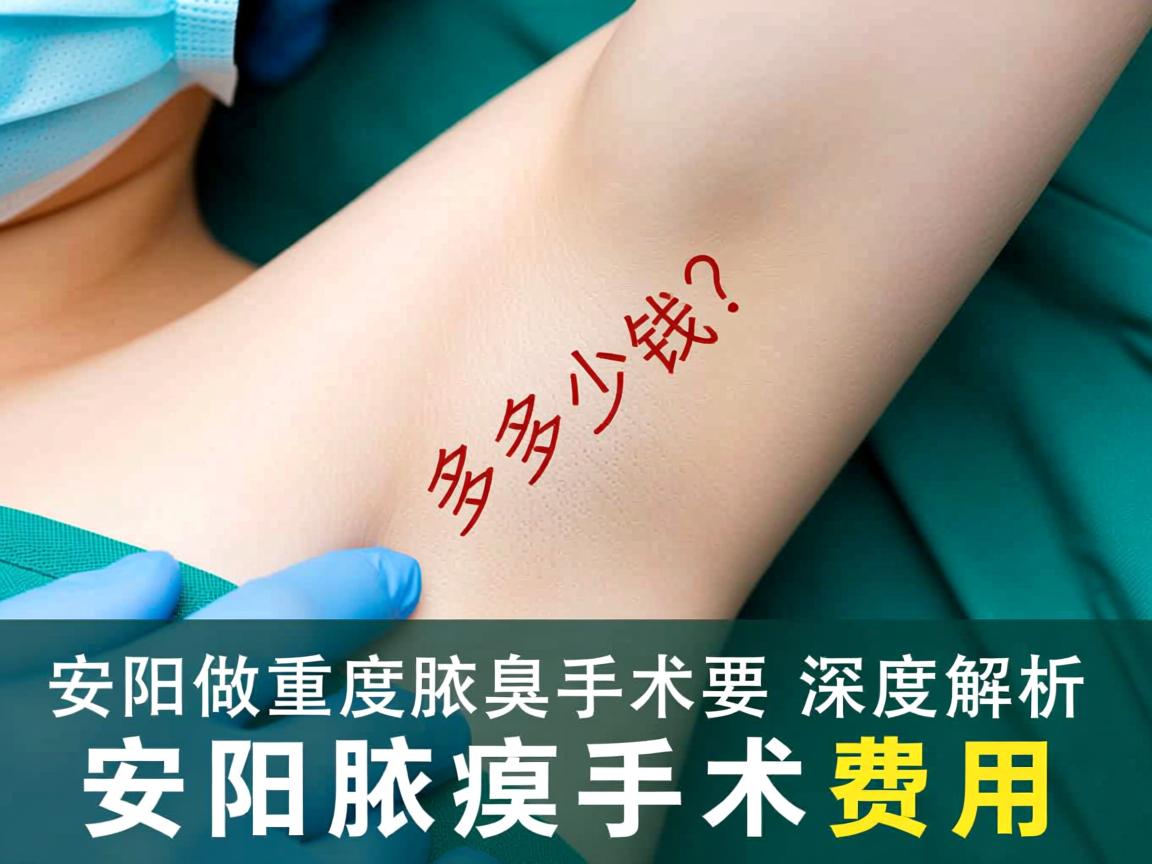在安阳做重度腋臭手术要多少钱？深度解析安阳腋臭手术费用