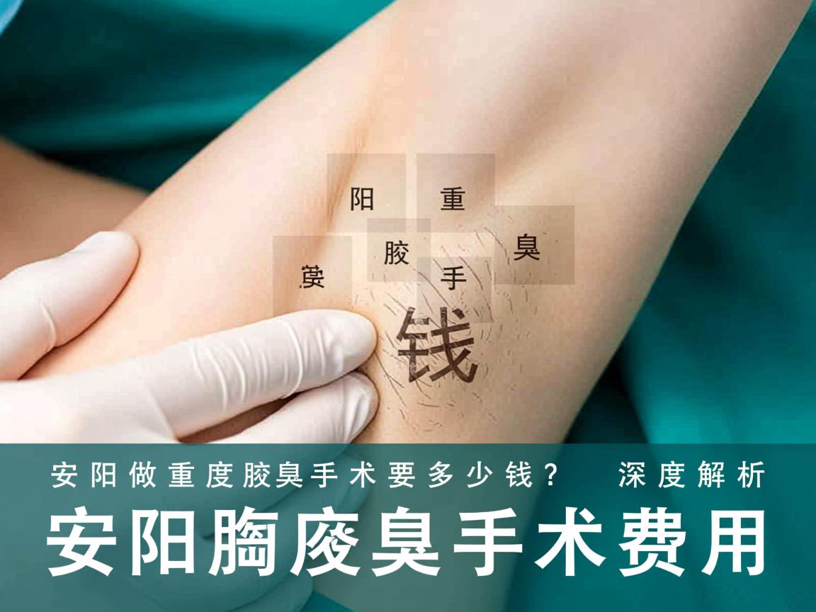 在安阳做重度腋臭手术要多少钱？深度解析安阳腋臭手术费用