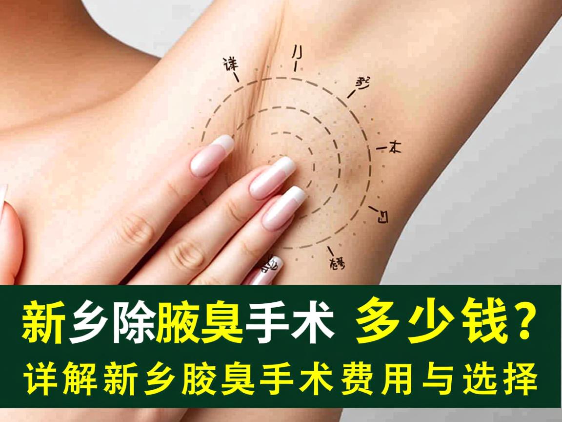 新乡除腋臭手术多少钱？详解新乡腋臭手术费用与选择