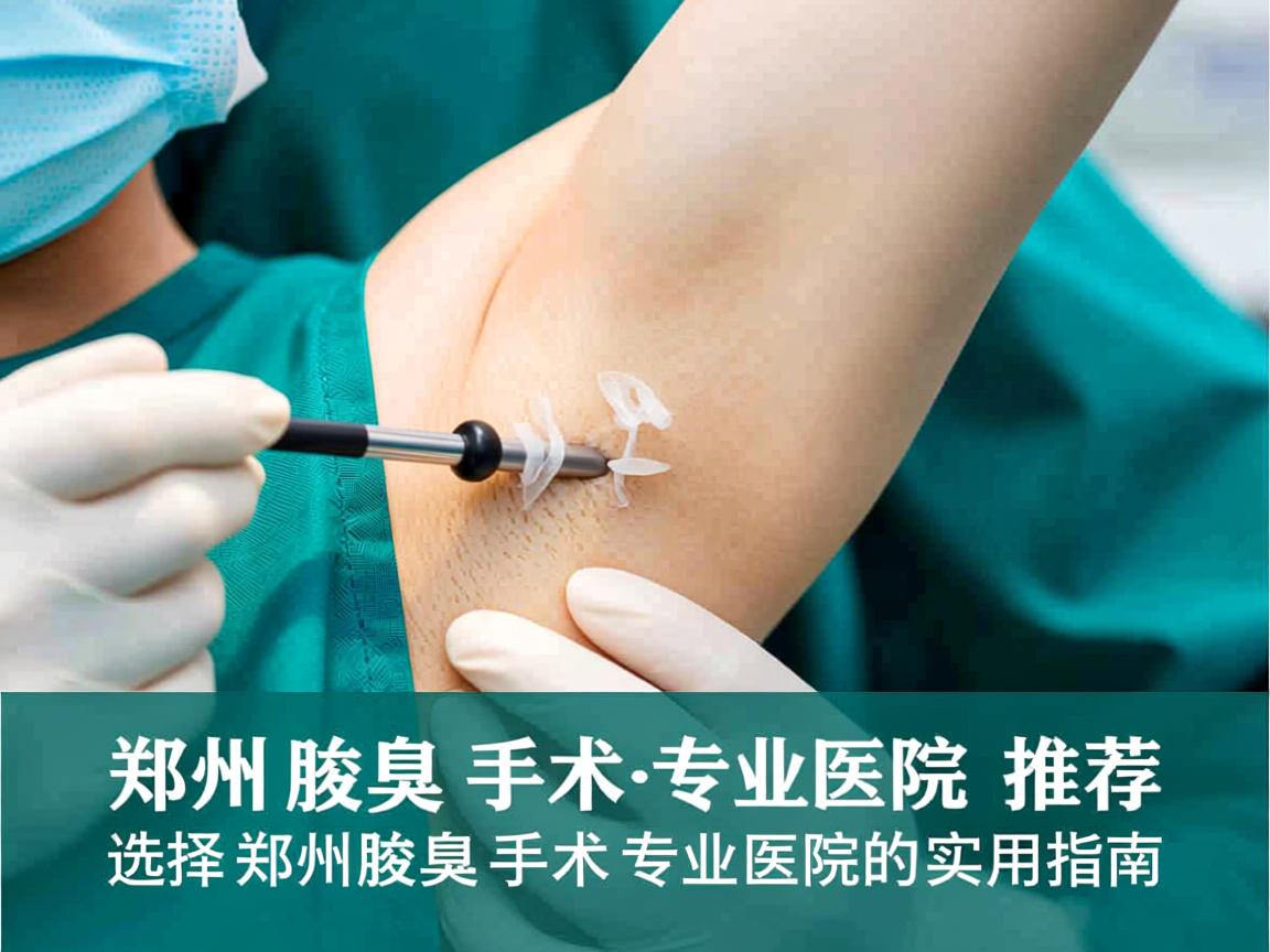 郑州腋臭手术专业医院推荐，选择郑州腋臭手术专业医院的实用指南