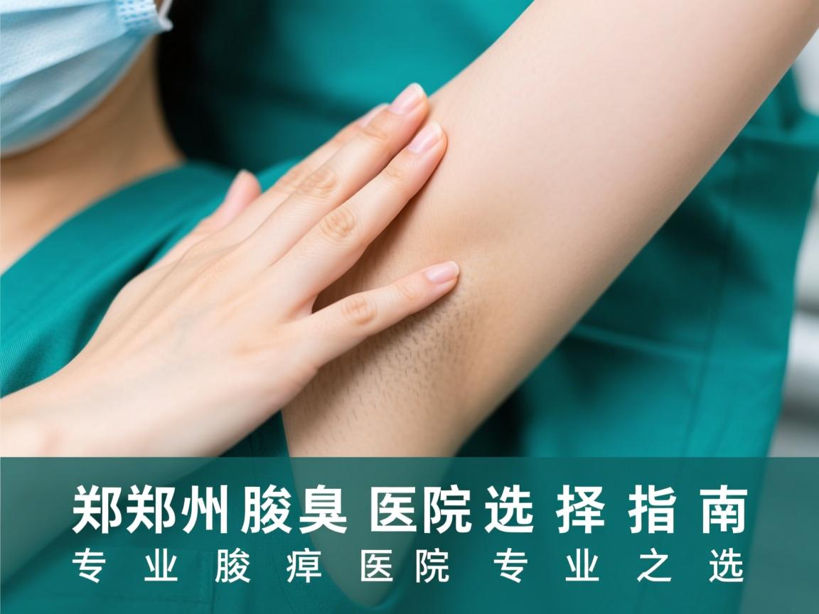 郑州腋臭医院选择指南，专业腋臭医院的专业之选