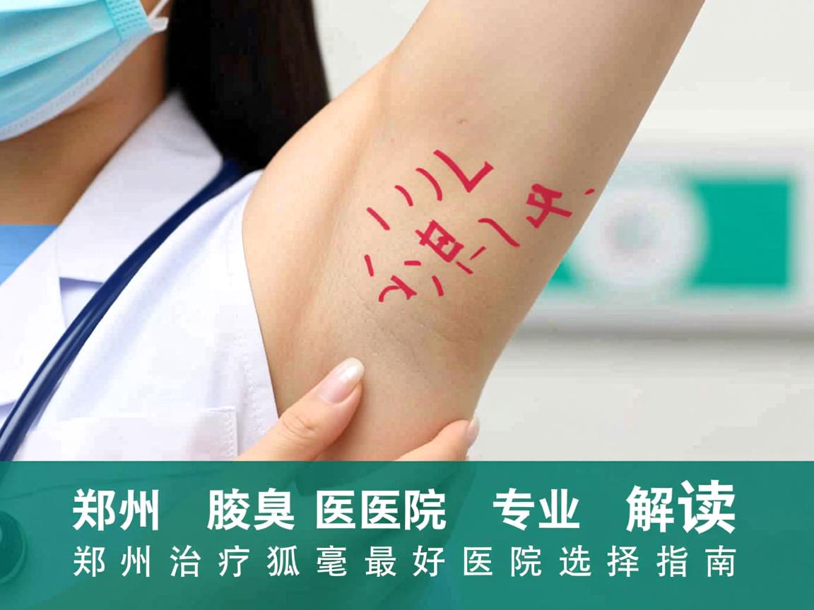 郑州腋臭医院专业解读，郑州治疗狐臭的最好医院选择指南