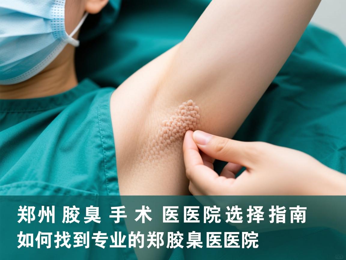 郑州腋臭手术医院选择指南，如何找到专业的郑州腋臭医院
