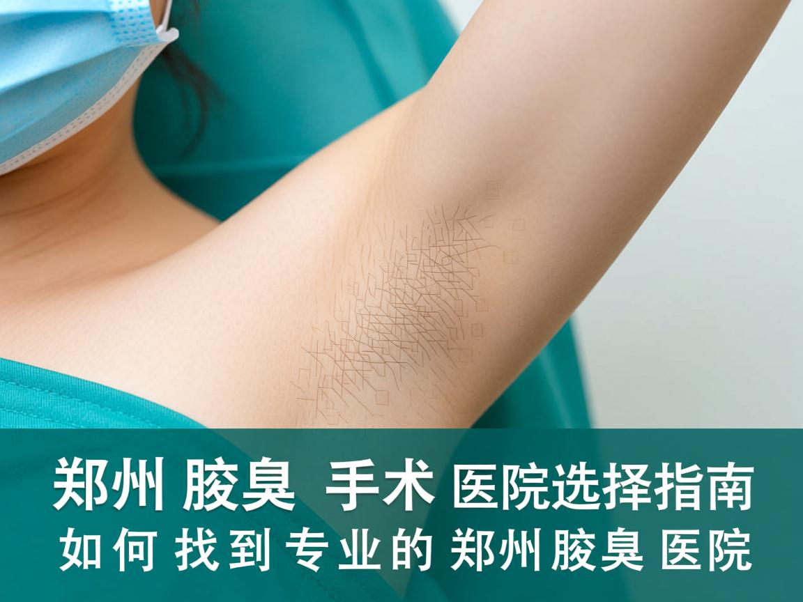 郑州腋臭手术医院选择指南，如何找到专业的郑州腋臭医院