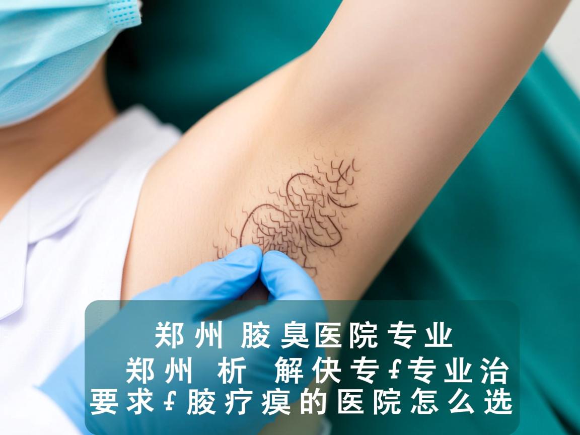 郑州腋臭医院专业解析，郑州专业治腋臭的医院怎么选