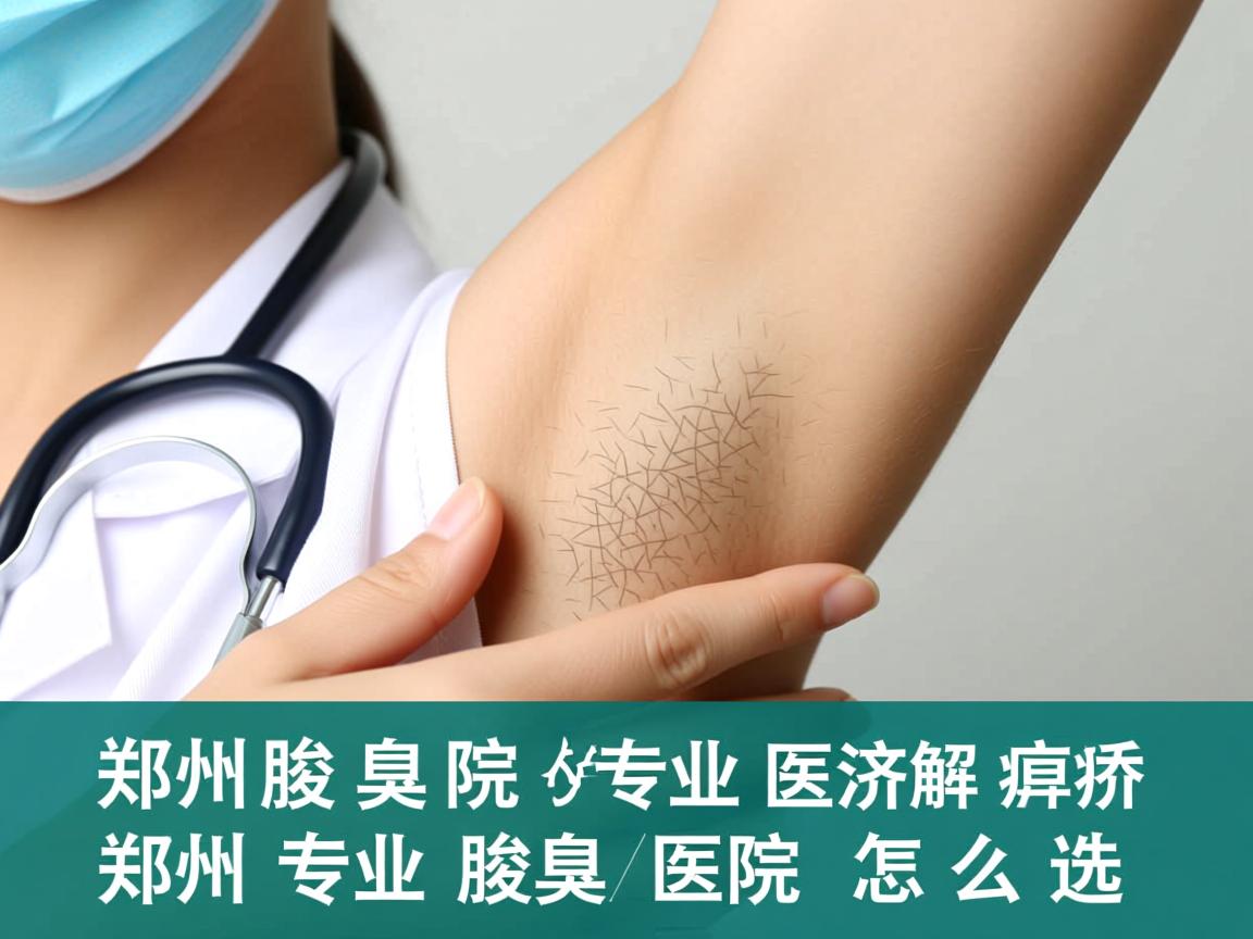郑州腋臭医院专业解析，郑州专业治腋臭的医院怎么选