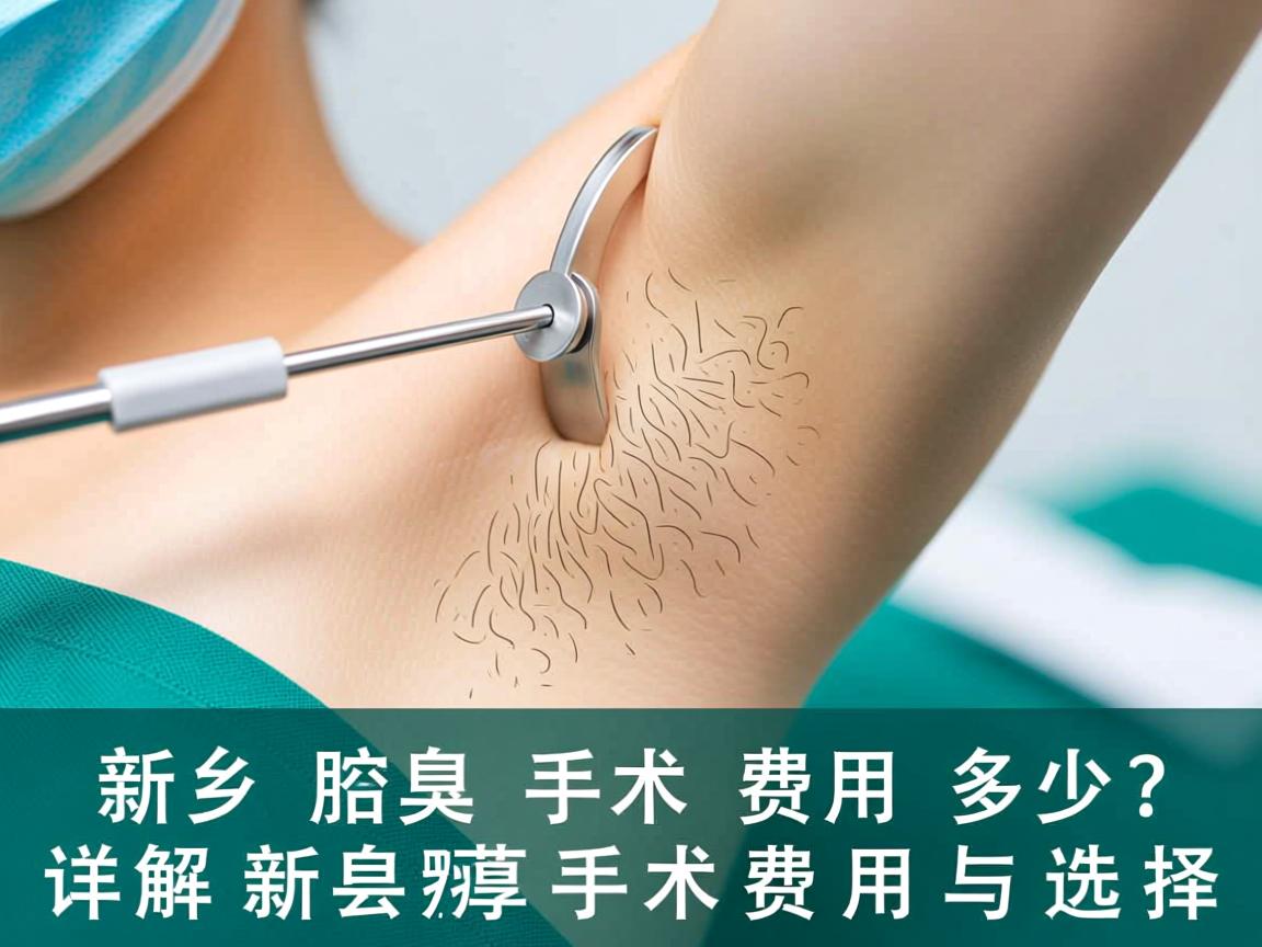新乡腋臭手术费用多少？详解新乡腋臭手术费用与选择