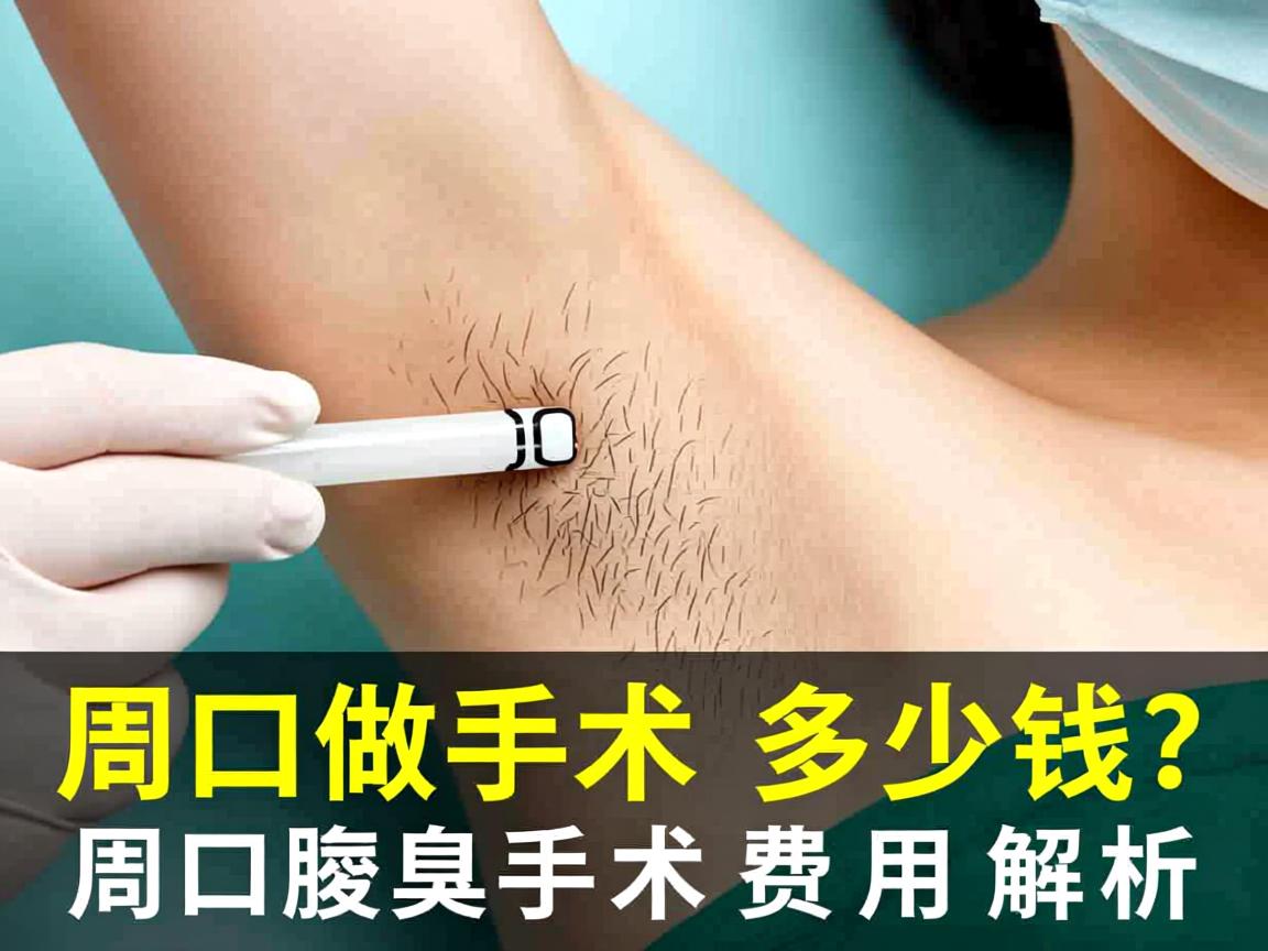 在周口做腋臭手术多少钱？周口腋臭手术费用解析