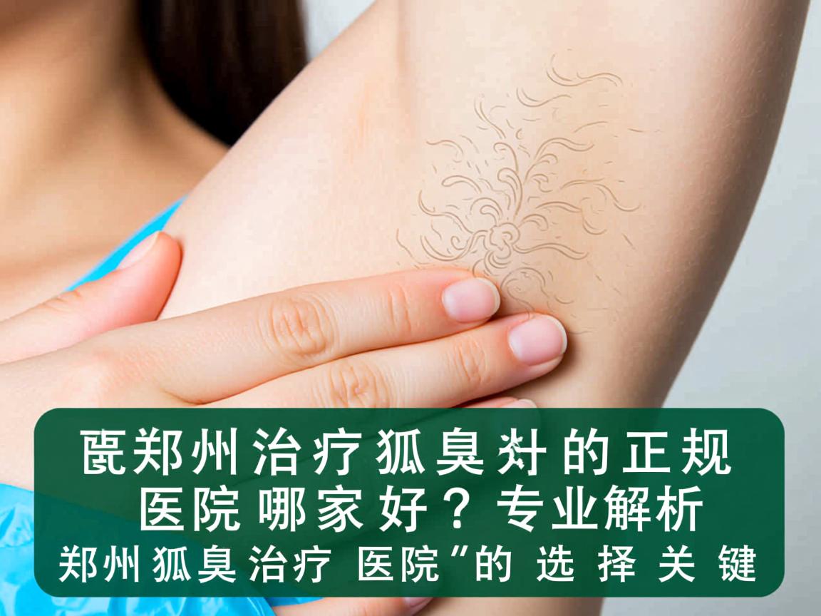 郑州治疗狐臭的正规医院哪家好？专业解析郑州狐臭治疗医院的选择关键