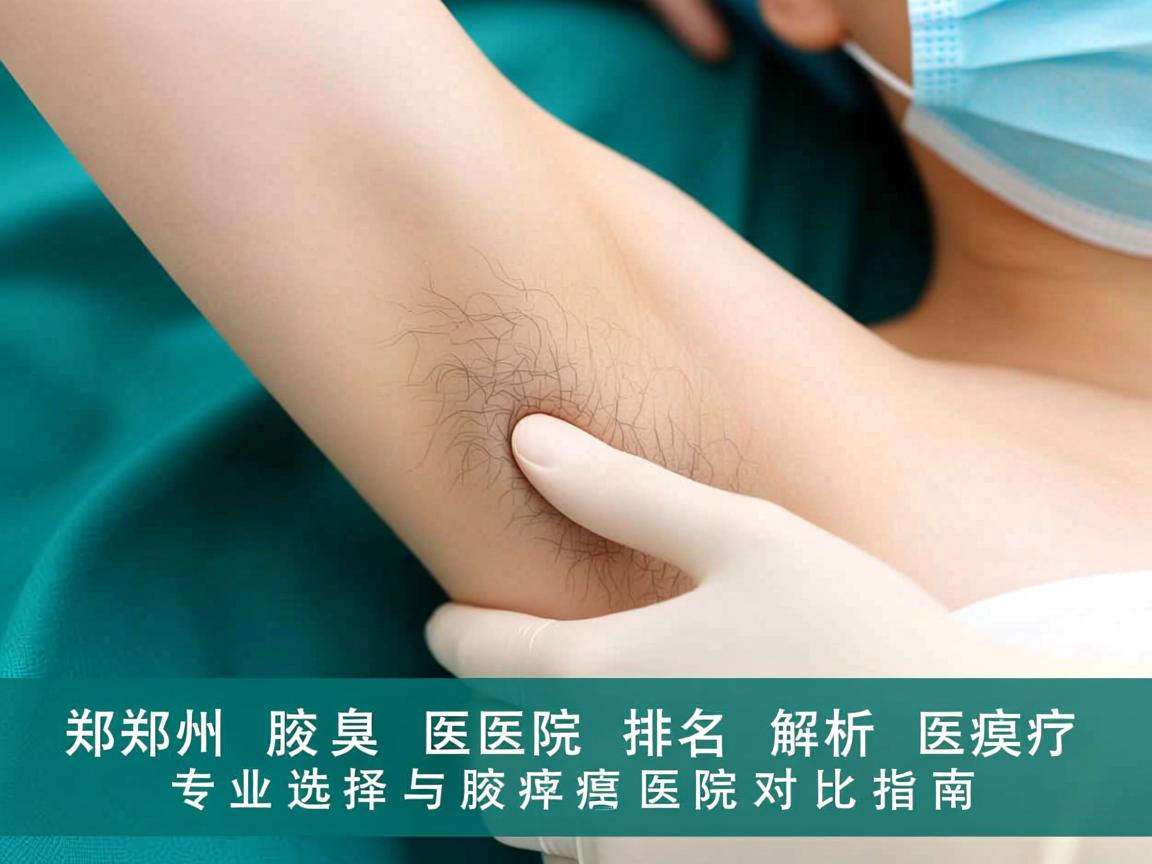 郑州腋臭医院排名解析，专业选择与腋臭医院对比指南
