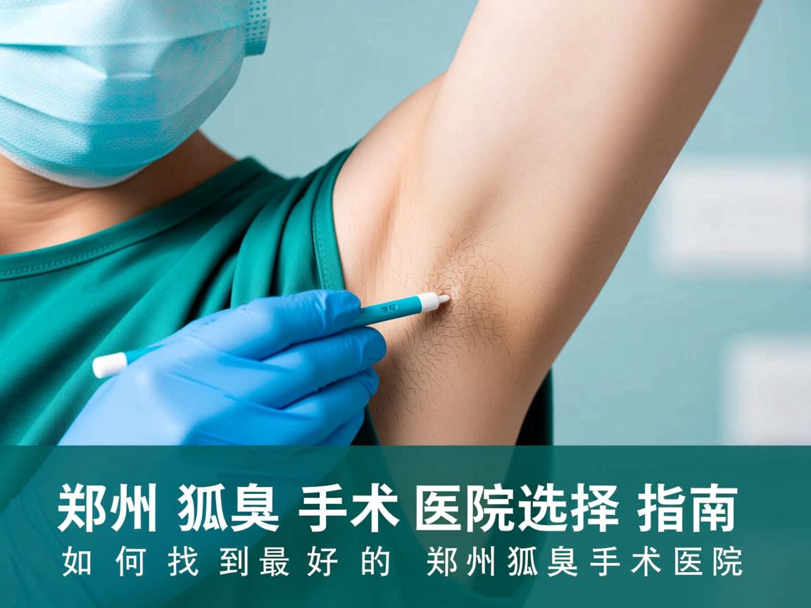 郑州狐臭手术医院选择指南，如何找到最好的郑州狐臭手术医院