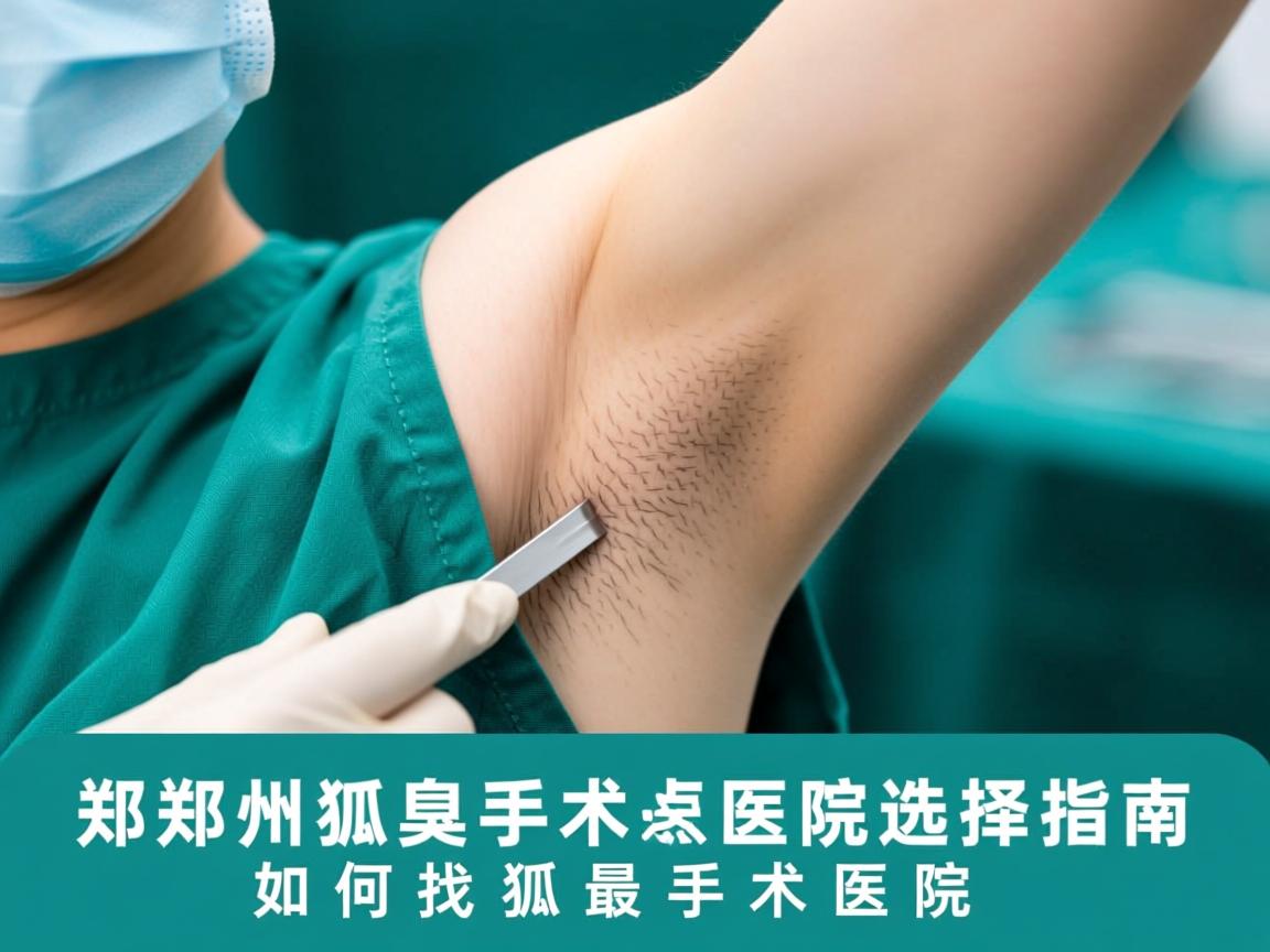郑州狐臭手术医院选择指南，如何找到最好的郑州狐臭手术医院
