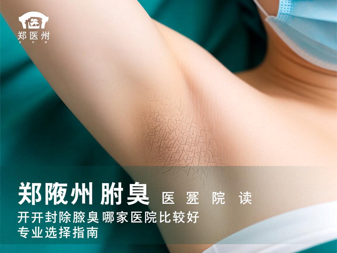 郑州附医腋臭医院解读，开封除腋臭哪家医院比较好，专业选择指南