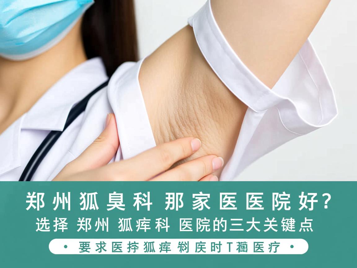 郑州狐臭科那家医院好？选择郑州狐臭科医院的三大关键点