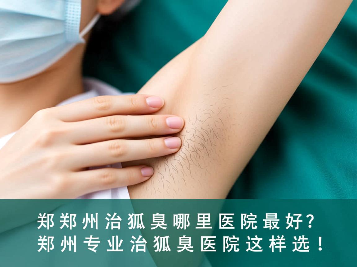 郑州治狐臭哪里医院最好？郑州专业治狐臭医院这样选！