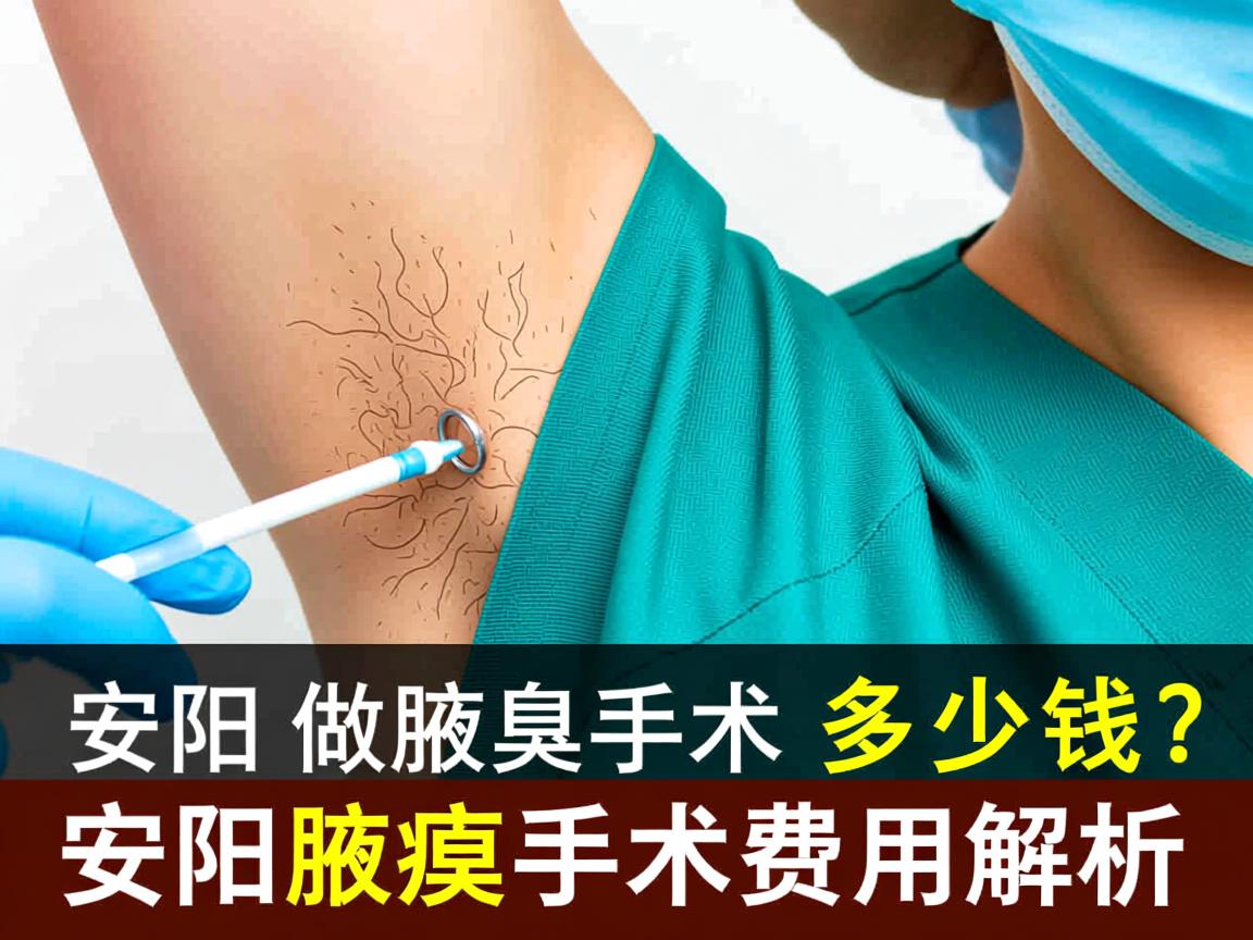 在安阳做腋臭手术要多少钱？安阳腋臭手术费用解析