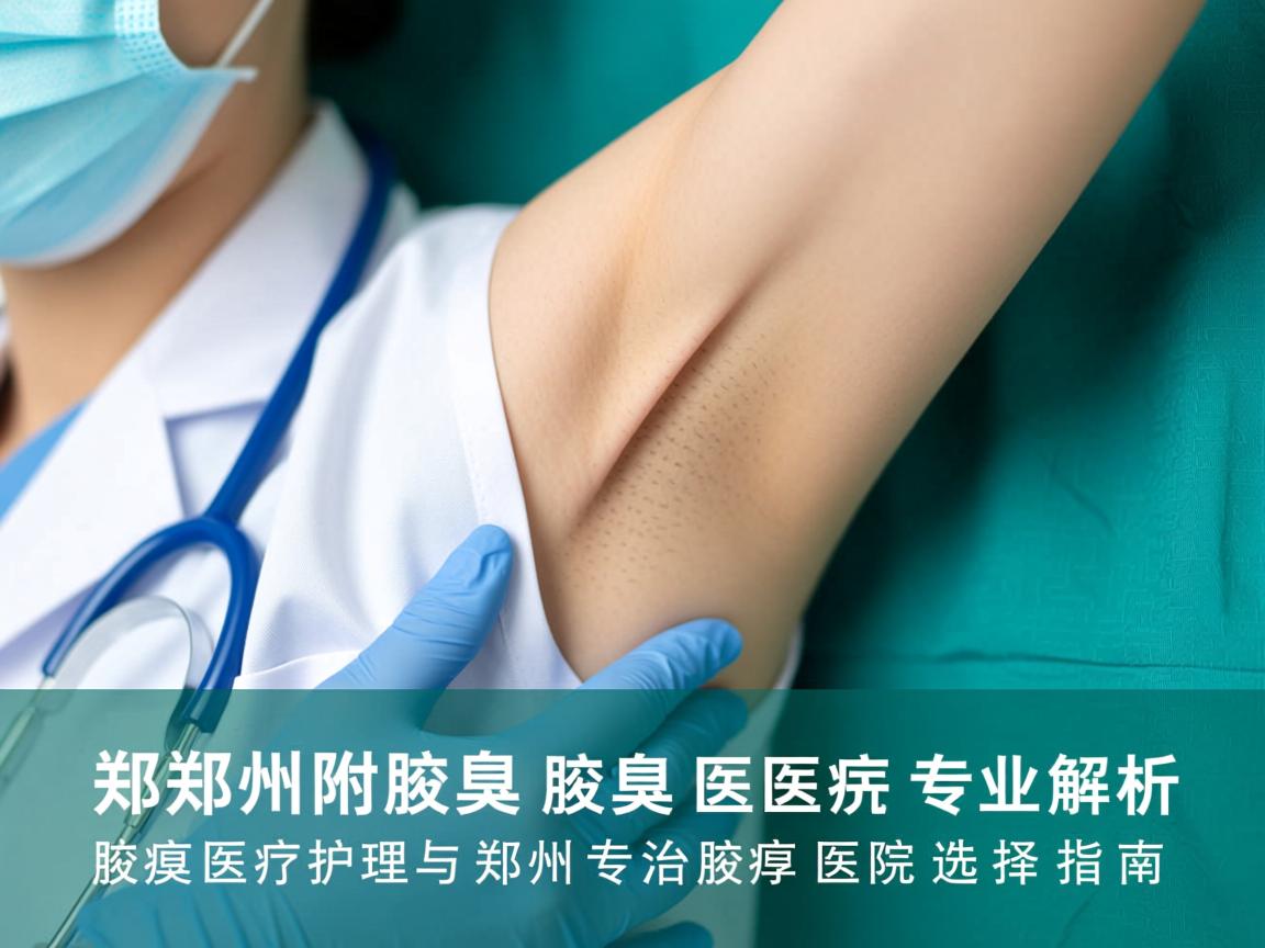 郑州附医腋臭医院专业解析，腋臭医疗护理与郑州专治腋臭医院选择指南