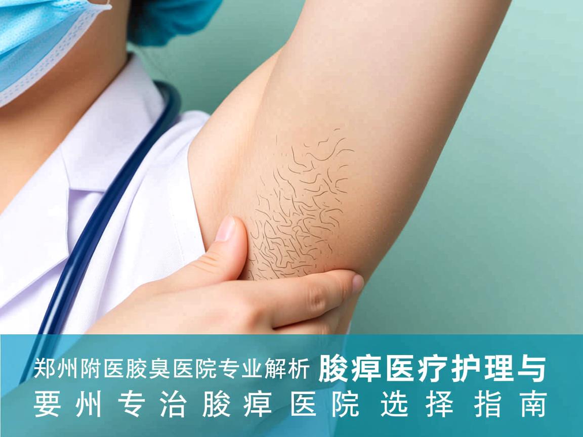 郑州附医腋臭医院专业解析，腋臭医疗护理与郑州专治腋臭医院选择指南