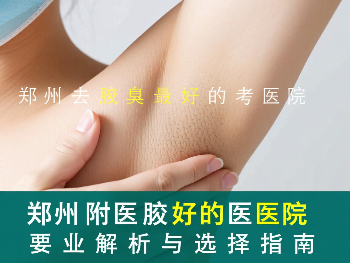 郑州去腋臭最好的医院，郑州附医腋臭医院专业解析与选择指南
