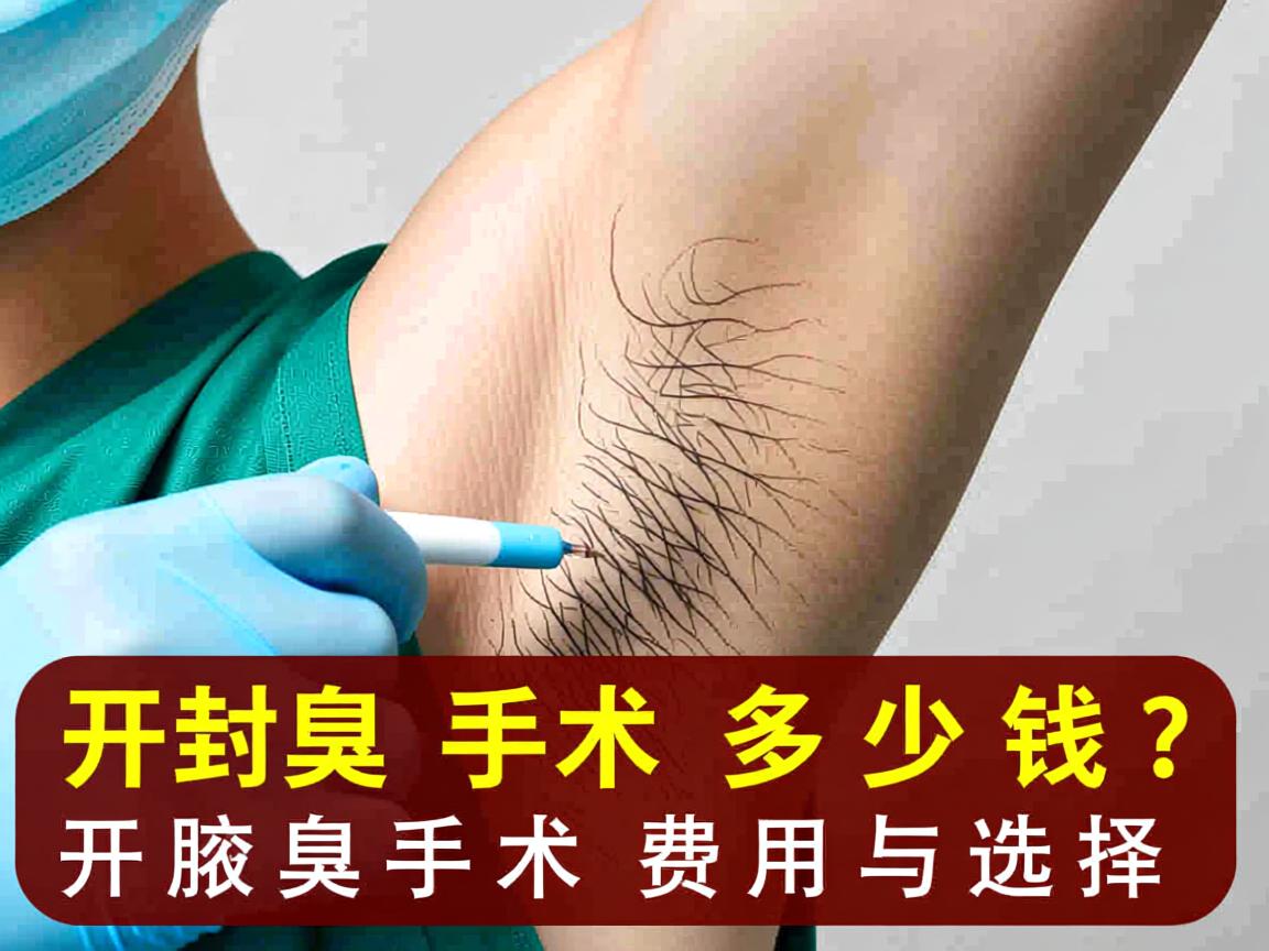 开封腋臭手术多少钱？详解开封腋臭手术费用与选择