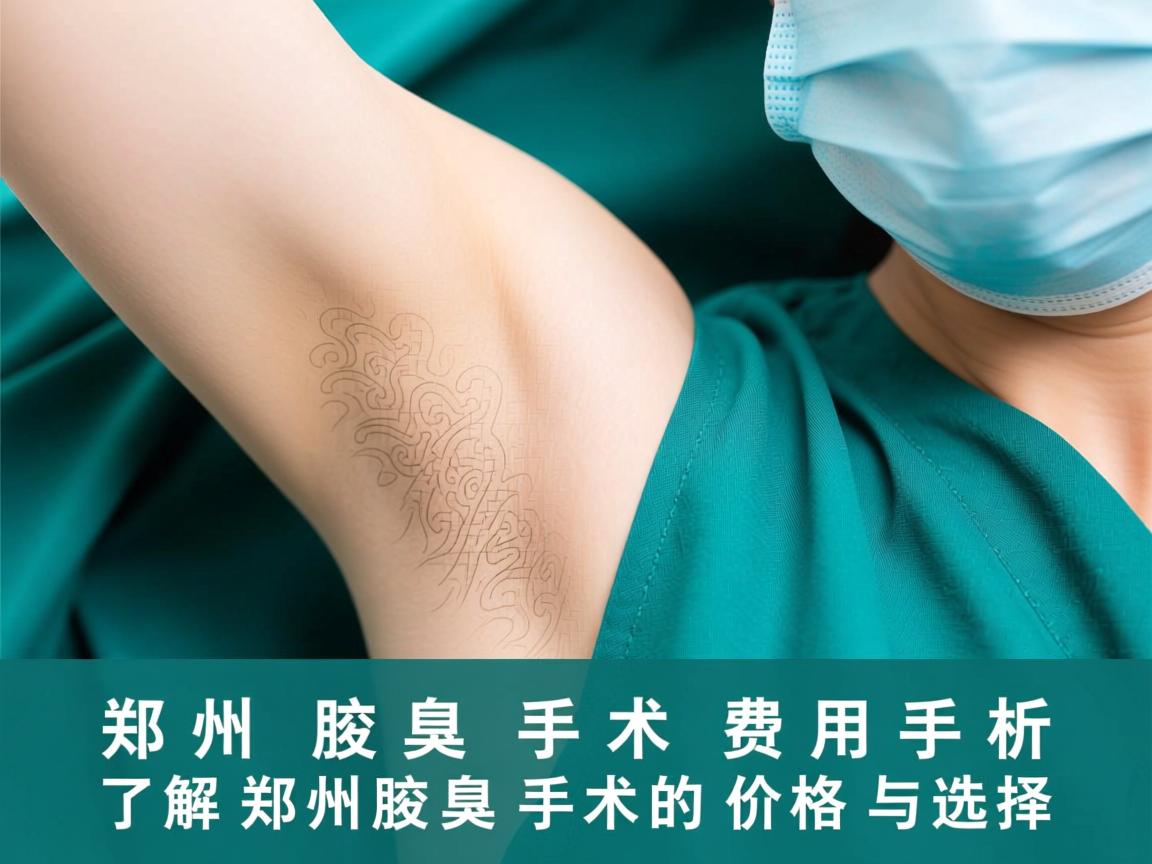 郑州腋臭手术费用解析，了解郑州腋臭手术的价格与选择