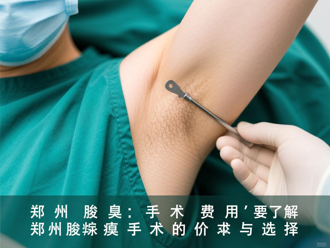 郑州腋臭手术费用解析，了解郑州腋臭手术的价格与选择