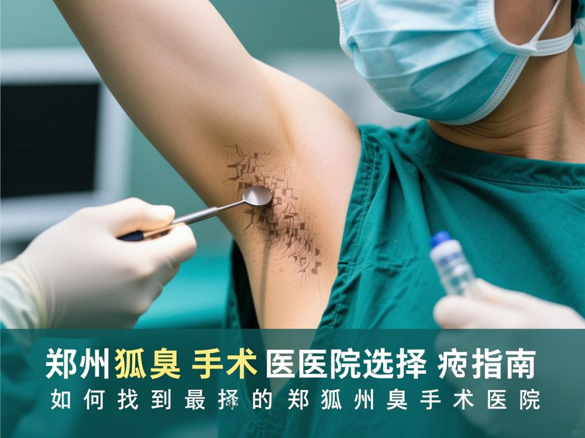 郑州狐臭手术医院选择指南，如何找到最好的郑州狐臭手术医院