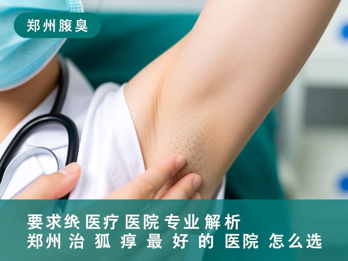 郑州腋臭医院专业解析，郑州治狐臭最好的医院怎么选