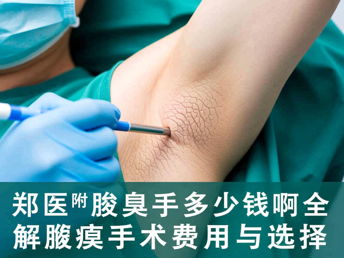 郑州附医腋臭手术多少钱啊？全面解析腋臭手术费用与选择