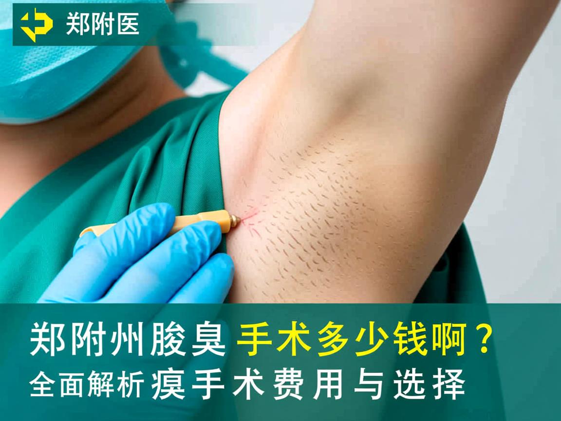 郑州附医腋臭手术多少钱啊？全面解析腋臭手术费用与选择