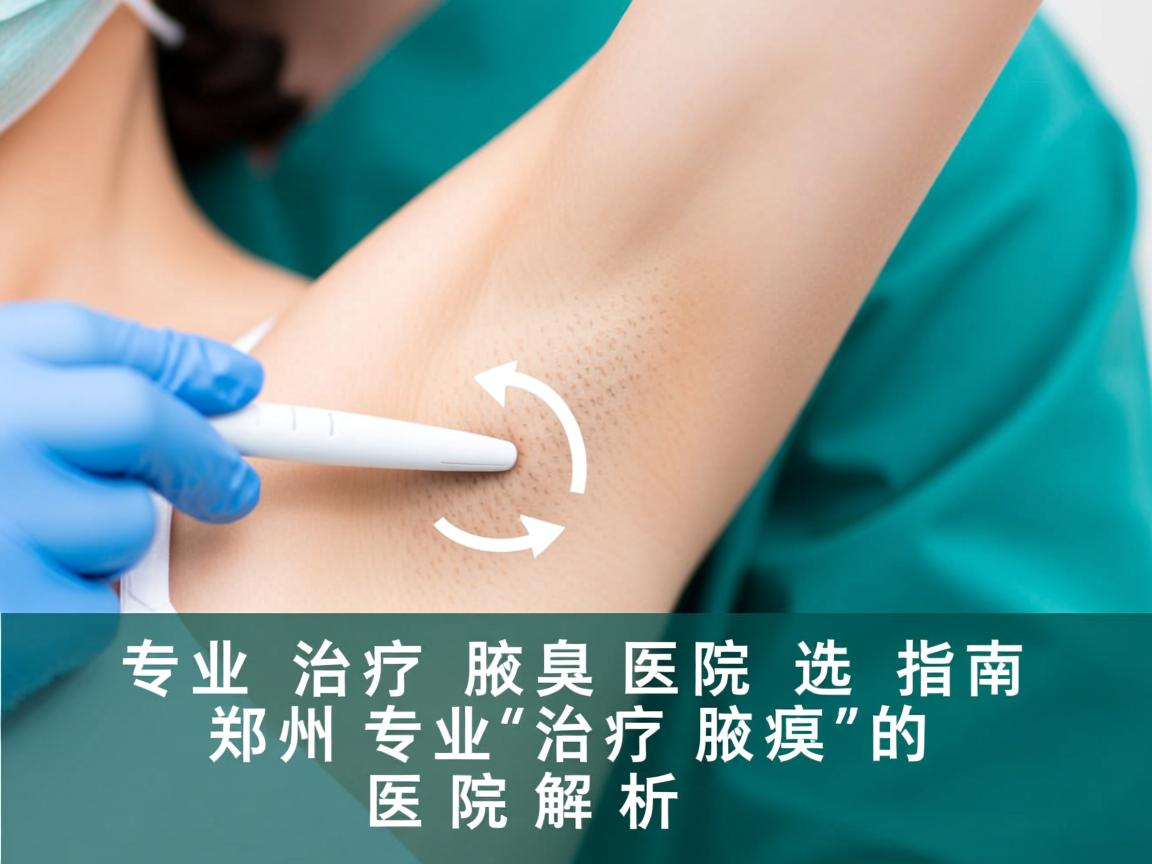 专业治疗腋臭医院选择指南，郑州专业治疗腋臭的医院解析