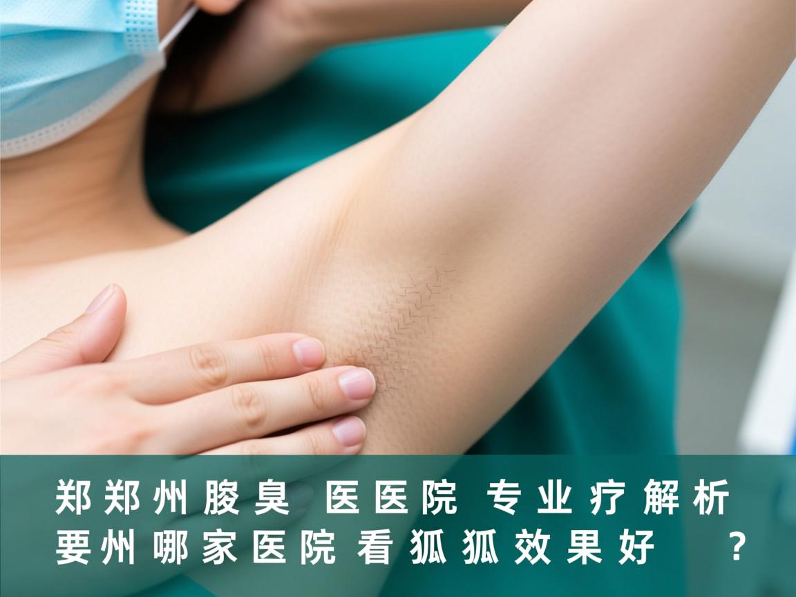 郑州腋臭医院专业解析，郑州哪家医院看狐臭效果好？