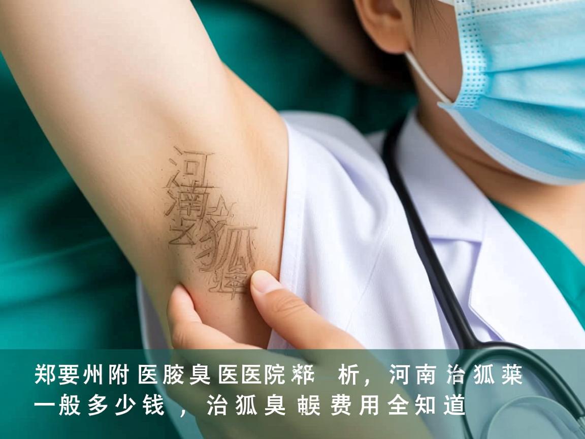 郑州附医腋臭医院解析，河南治狐臭一般多少钱，治狐臭费用全知道