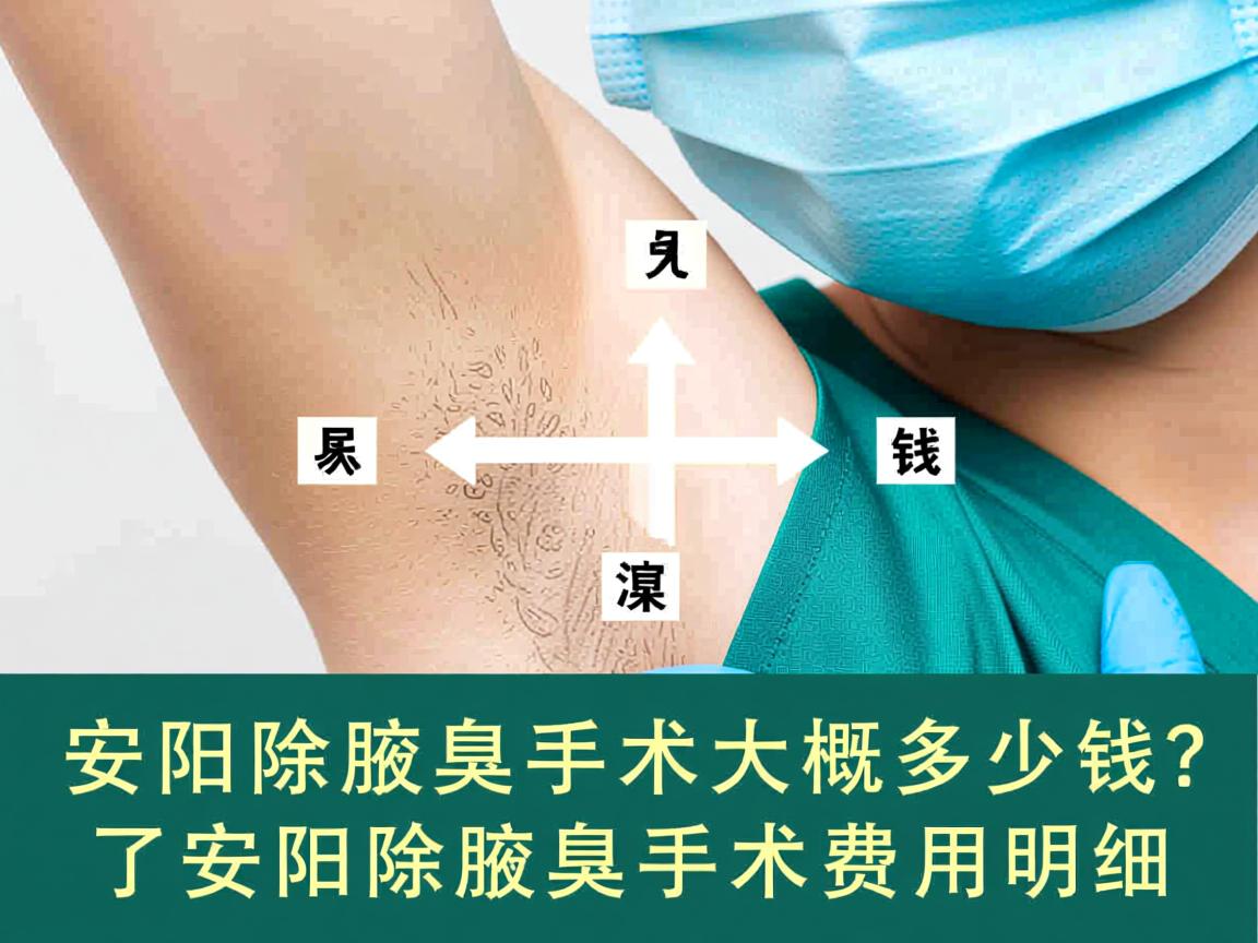 安阳除腋臭手术大概多少钱？了解安阳除腋臭手术费用明细