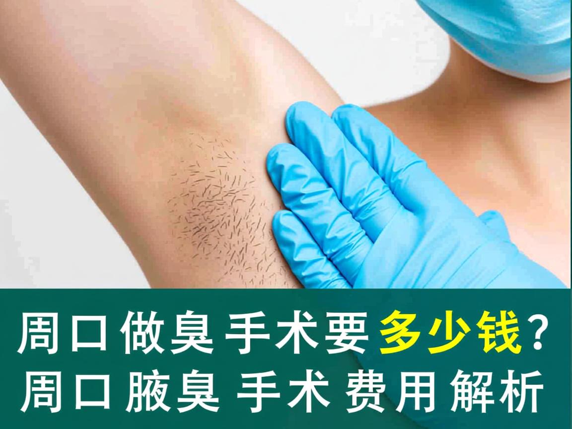 周口做腋臭手术要多少钱？周口腋臭手术费用解析