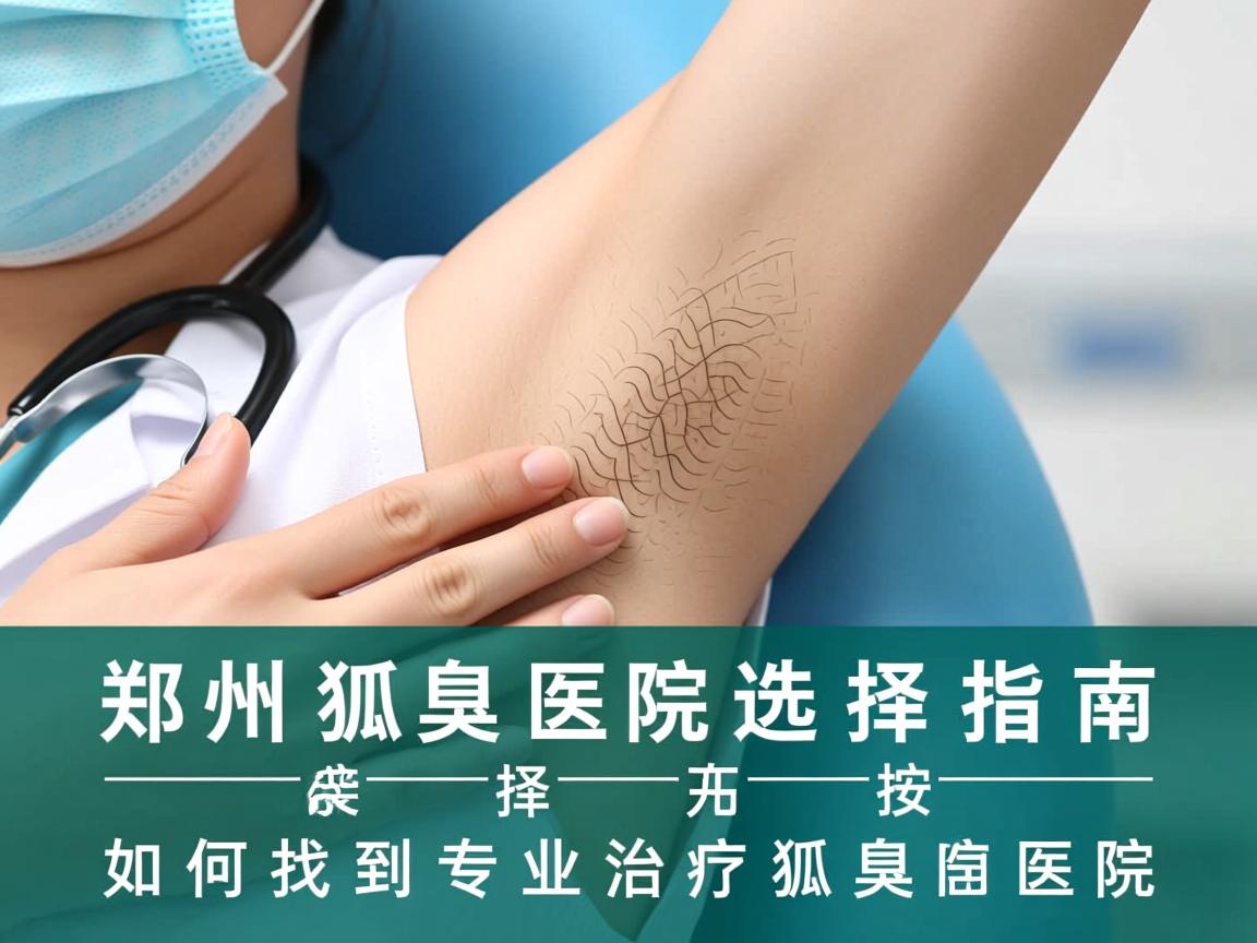 郑州狐臭医院选择指南，如何找到专业治疗狐臭的医院